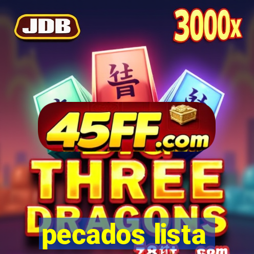 pecados lista